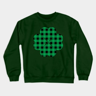 Buffelo Plaid Clover Crewneck Sweatshirt